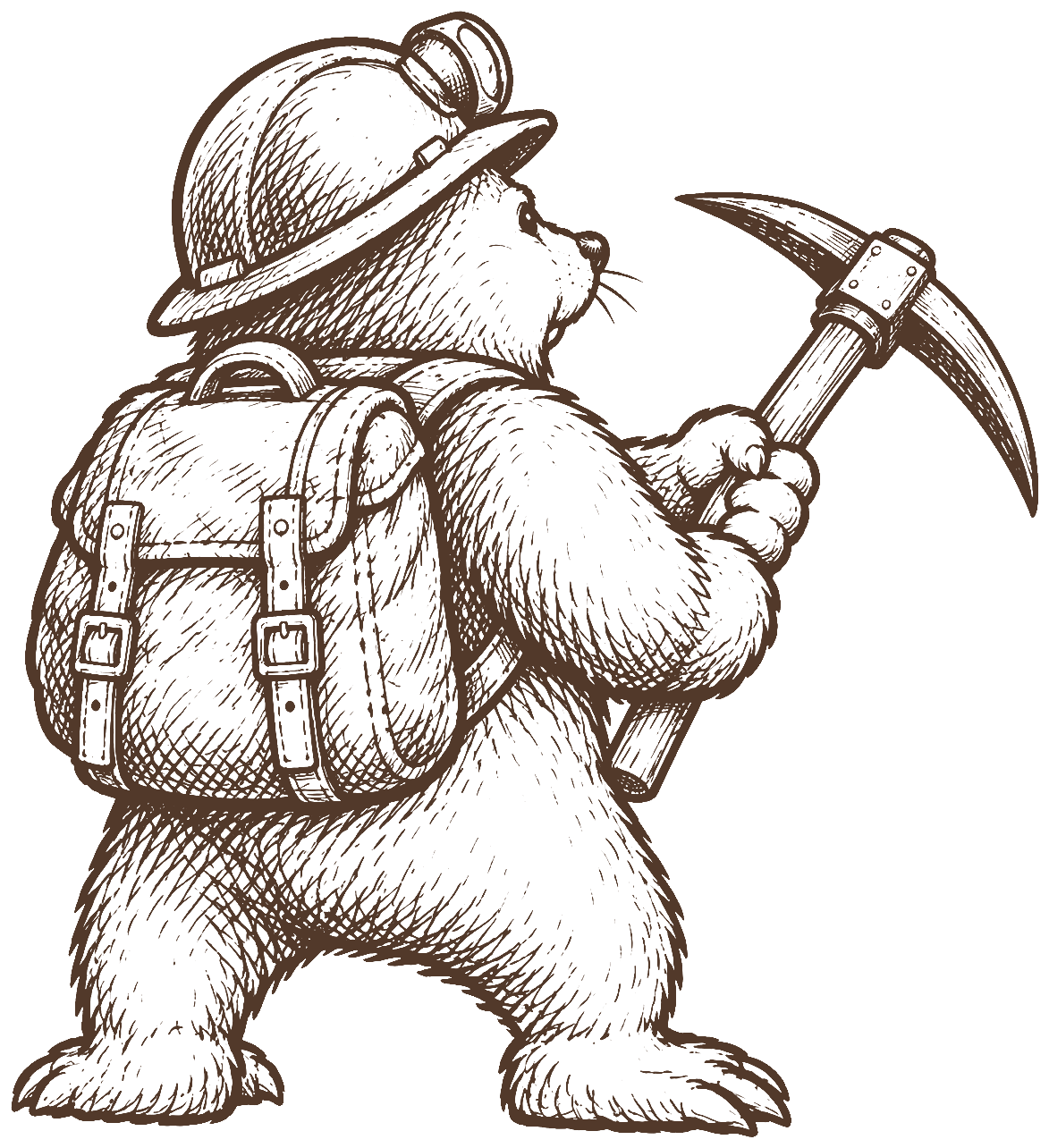 Your mole from behind, pickaxe ready.